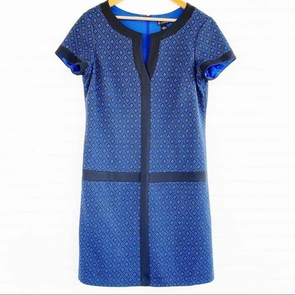 Blue Black Midi dress Size 12